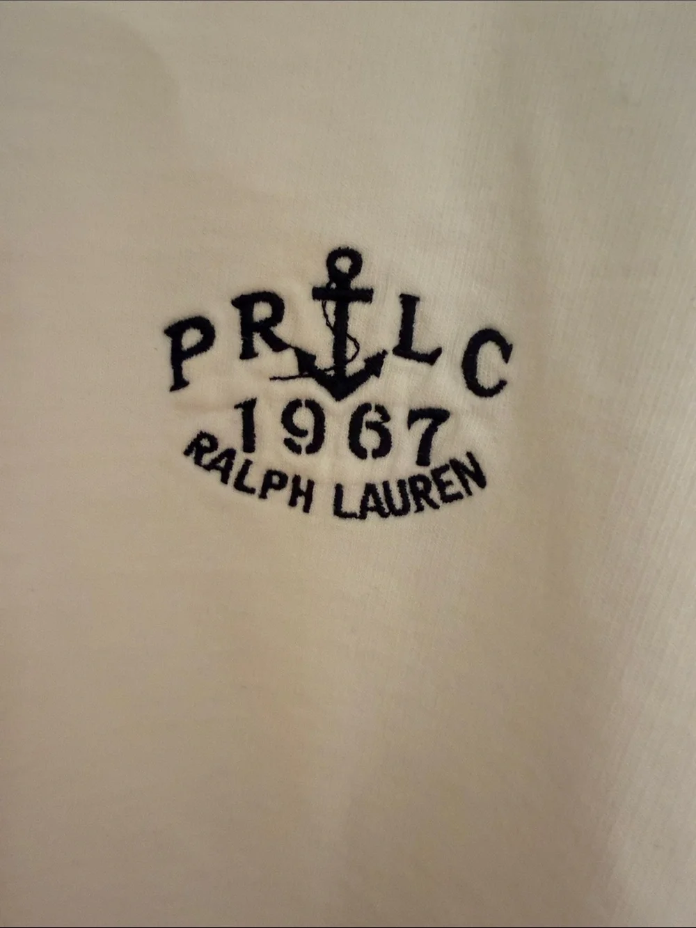 Polo Ralph Lauren White Anchor PRLC 1967 Crewneck Sweatshirt XL